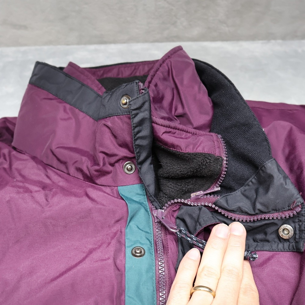 Columbia‎ Jacket Men XXL Purple Bugaboo Removable Fleece Liner Winter 3in1 VTG